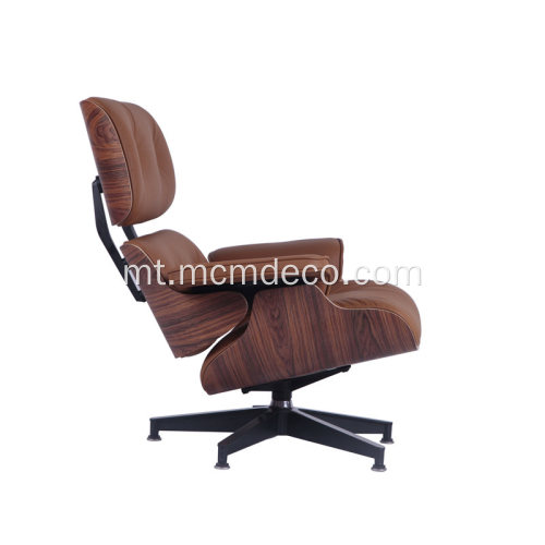 Nofs is-Seklu tal-Ġilda Klassiċi Eames Lounge Chairs
